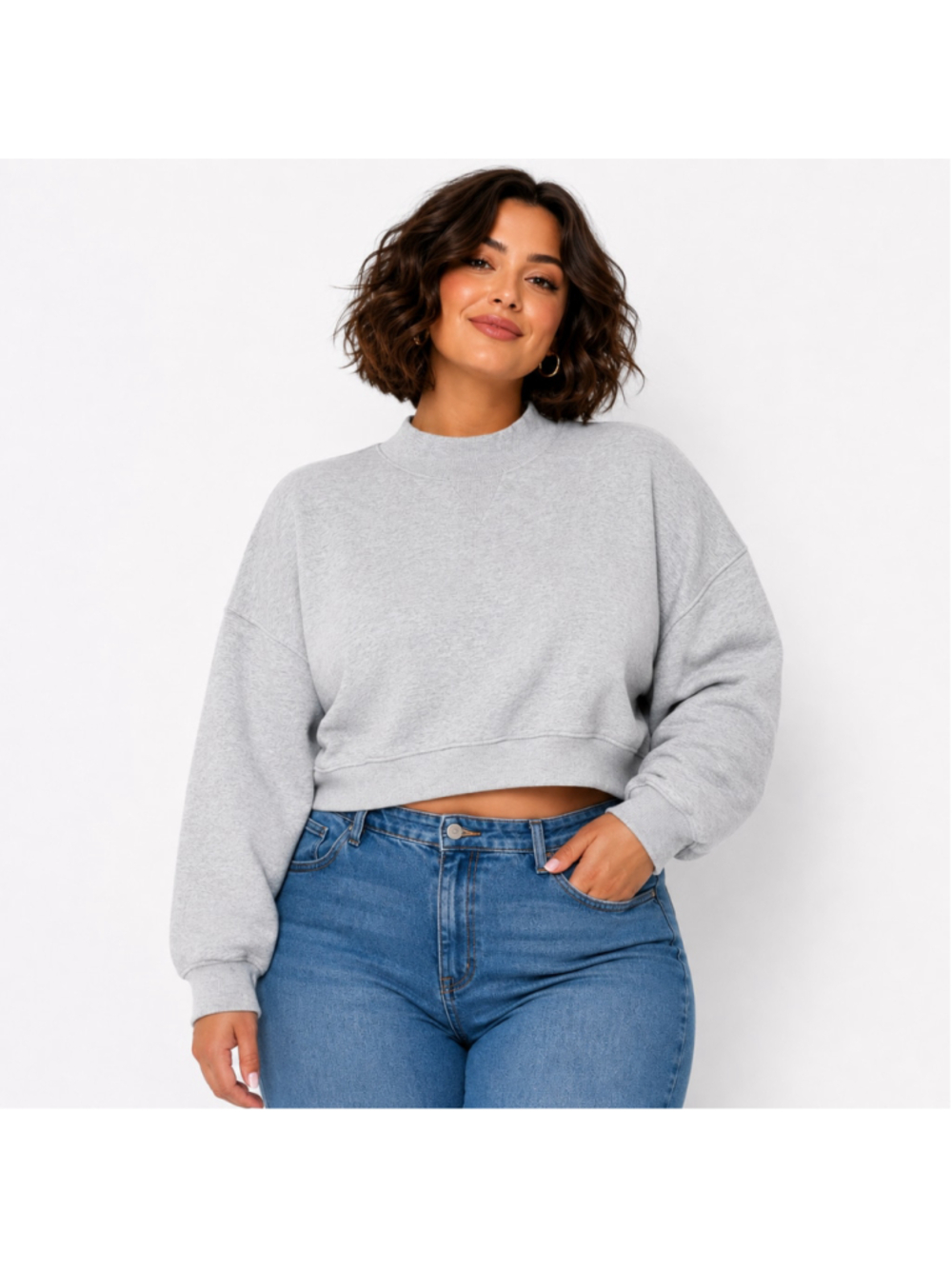 Women's Plus Size Blogilates Marshmallow Mockneck Sweatshirt – Size 3X – NWT